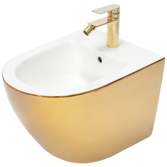 Rea Carlo Mini bidet zlatá/biela REA-C2288
