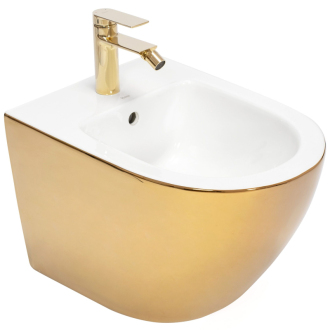 Rea Carlo Mini bidet zlatá/biela REA-C2288