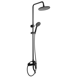 REA Salton sprchový set, čierna matná REA-P2409