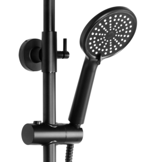 REA Salton sprchový set, čierna matná REA-P2409