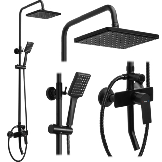 REA Maximus sprchový set, čierna REA-P2412