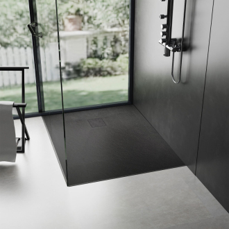 REA Sprchová vanička Magnum Black 120x90 REA-K3332