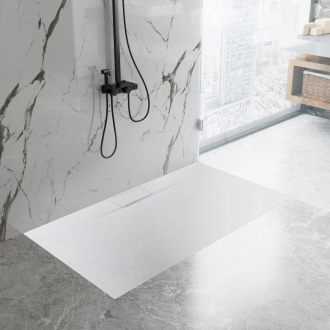 REA Bazalt sprchová vanička Long White 80x120 REA-K3321