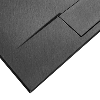 REA Bazalt sprchová vanička 80x100- Black REA-K3304