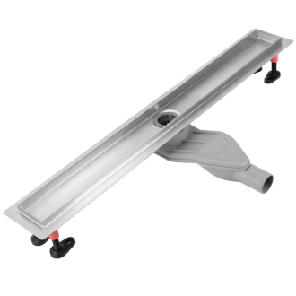 REA Odtokový žľab Neox Superflow, brúsený nikel 80 REA-G2707