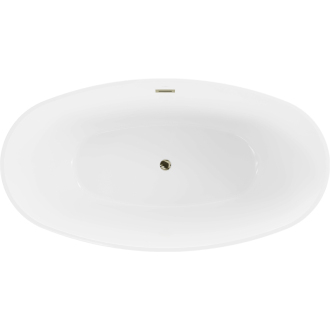 MEXEN ERIS vaňa voľne stojaca 180x95x58 biela-zlatá, 53441809500-G