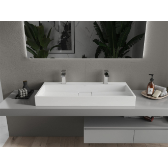 Mexen AVA umývadlo na dosku liaty mramor 100 x 46 cm, biela 23011002