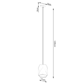GOBI Závesná lampa, keramika biela SL.1250