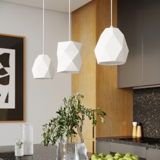 GOBI Závesná lampa, keramika biela SL.1250