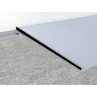 Spádový profil NRZ pravá 10/100cm čierny SPNRZK10100PC