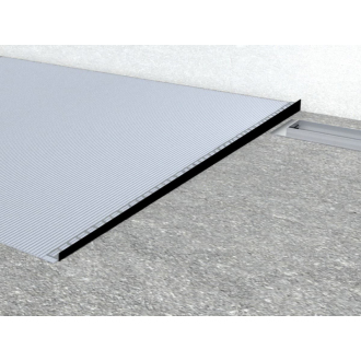 Spádový profil NRZ ľavá 10/120cm čierny SPNRZK10120LC