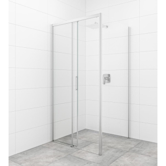 Sprch. dvere SIKOTEX + pevná stena 100 SIKOTEXDBB110S100