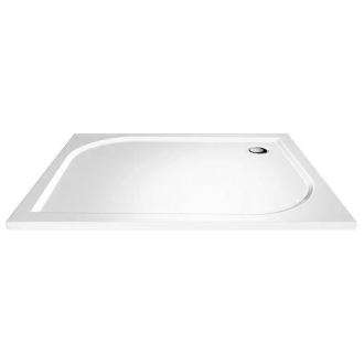Mereo Sprch. vanička, obdĺžnik, 120x100x3 cm, liaty mramor, biela, gelcoat M-CV81M