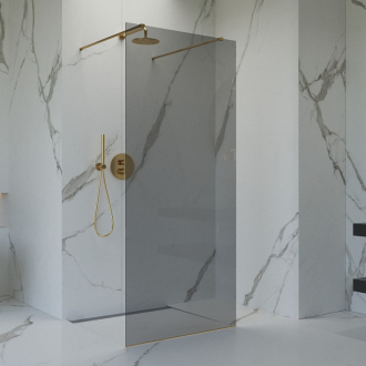 Walk-in 117x200, profil, zavetrovanie SATBWI120KSZAVZ