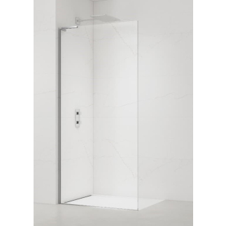 Walk-in 107x200, profil, zaveter ľavé CR SATBWI110ZAVL