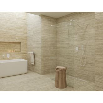 Walk-in 97x200, profil, zavetrovanie SATBWI100ZAVB