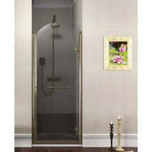 ANTIQUE sprchové dvere otočné, 800mm, pravé, ČÍRE sklo, bronz, svetlý odtieň GQ1380RCL