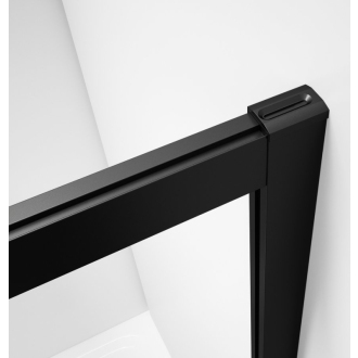 SIGMA SIMPLY BLACK obdĺžnikový sprchovací kút 1000x800 mm, L/P, Brick sklo GS2410B-02