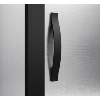 SIGMA SIMPLY BLACK obdĺžnikový sprchovací kút 1000x800 mm, L/P, Brick sklo GS2410B-02