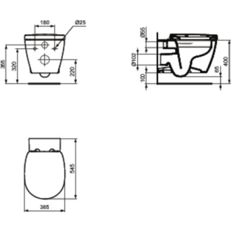 Ideal Standard CONNECT E712701 WC sedadlo soft close