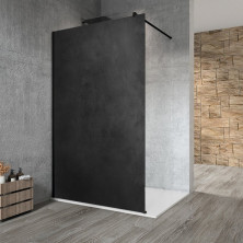 VARIO BLACK jednodielna sprchová zástena na inštaláciu k stene, 900 mm GX2690GX1014