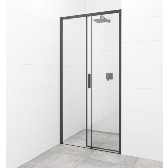 Posuv. dvere 107x195,BB,bez mad., čierny SATTEXDBB110CT