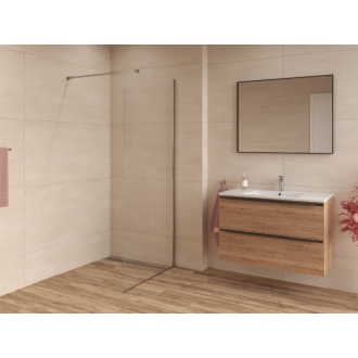 Walk-in 858X1950, číre sklo 6mm, chróm SATWIPRO90