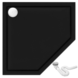 Rea Sprchová vanička Diamond Black 90x90 REA-K8543