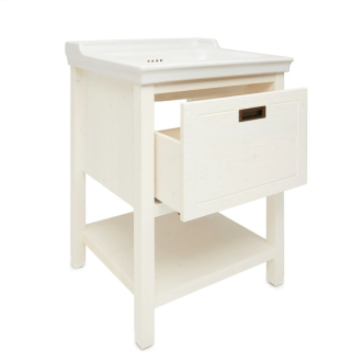 Country skrinka s um. 65 cm, biela COUNTRY65ZBI