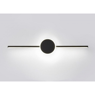 Rea Okrúhle svietidlo nad zrkadlo LED 40cm - čierna OSW-07880