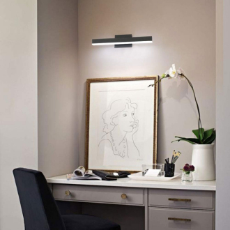 Rea Svietidlo nad zrkadlo LED 50cm - čierna OSW-05003