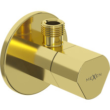 Mexen T rohový ventil pre batériu 1/2"x3/8", zlatý - 79973-50