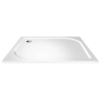 Mereo Sprchová vanička, obdĺžnik, 120x80x3 cm, liaty mramor, biela, gelcoat M-CV76M