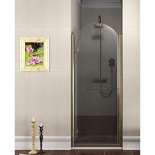 ANTIQUE sprchové dvere otočné, 800mm, ľavé, ČÍRE sklo, bronz, svetlý odtieň GQ1280LCL