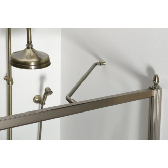 ANTIQUE sprchové dvere otočné, 800mm, ľavé, ČÍRE sklo, bronz, svetlý odtieň GQ1280LCL
