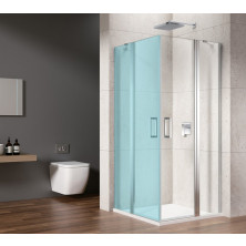 LORO sprchové dvere pre rohový vsup 1000mm, číre sklo GN4810