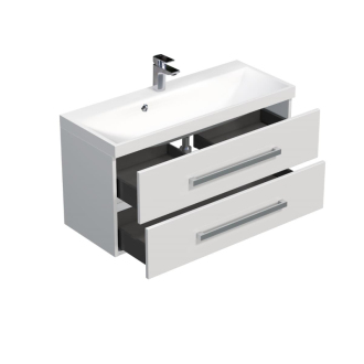 CUBE WAY skr. s um. 100cm biela lesk CUBE2100ZBL
