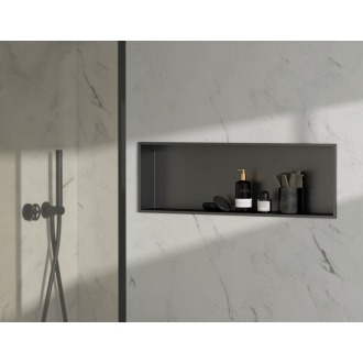 INSERTA zapustená polica do obkladu, 810x270 mm, nerez, antracit 1301-82B