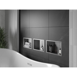 Mexen X-WALL-R Police do steny 30x20x10, inox 1910302010