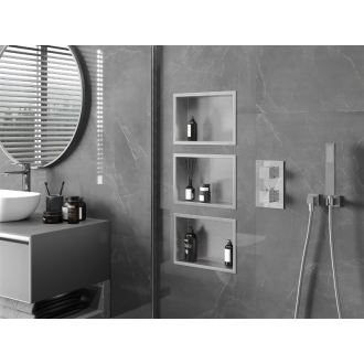 Mexen X-WALL-R Police do steny 30x20x10, inox 1910302010