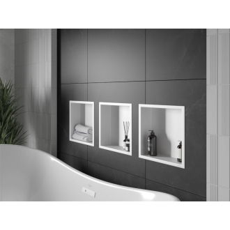 Mexen X-WALL-R Polica do steny 30x30x10, biela 1920303010