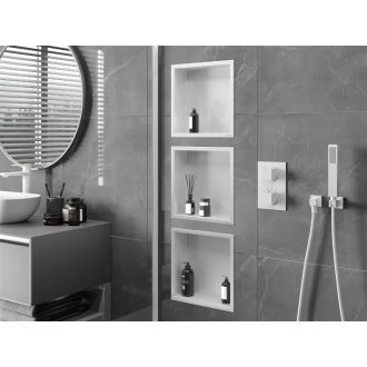 Mexen X-WALL-R Polica do steny 30x30x10, biela 1920303010