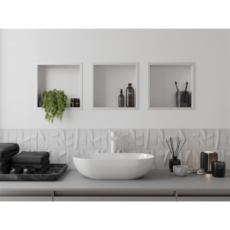 Mexen X-WALL-R Polica do steny 30x30x10, biela 1920303010