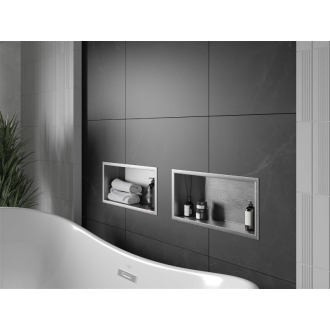 Mexen X-WALL-R Police do steny 45x20x10, inox 1910452010