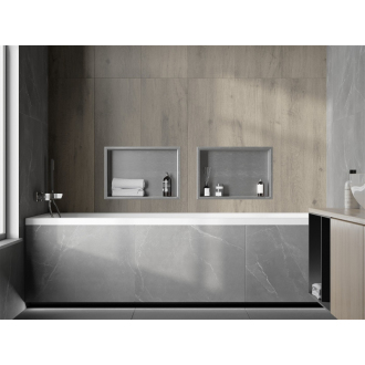 Mexen X-WALL-R Police do steny 45x30x10, inox 1910453010