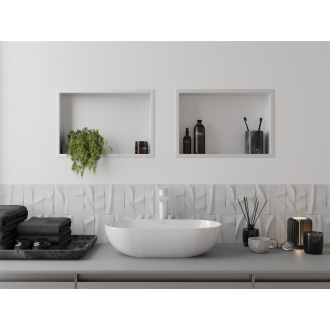 Mexen X-WALL-R Polica do steny 45x30x10, biela 1920453010