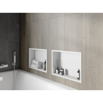 Mexen X-WALL-R Polica do steny 45x30x10, biela 1920453010