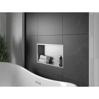 Mexen X-WALL-R Police do steny 60x30x10, inox 1910603010