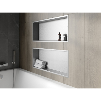Mexen X-WALL-R Police do steny 75x30x10, inox 1910753010
