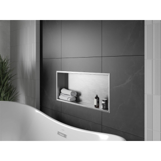 Mexen X-WALL-R Police do steny 75x30x10, inox 1910753010